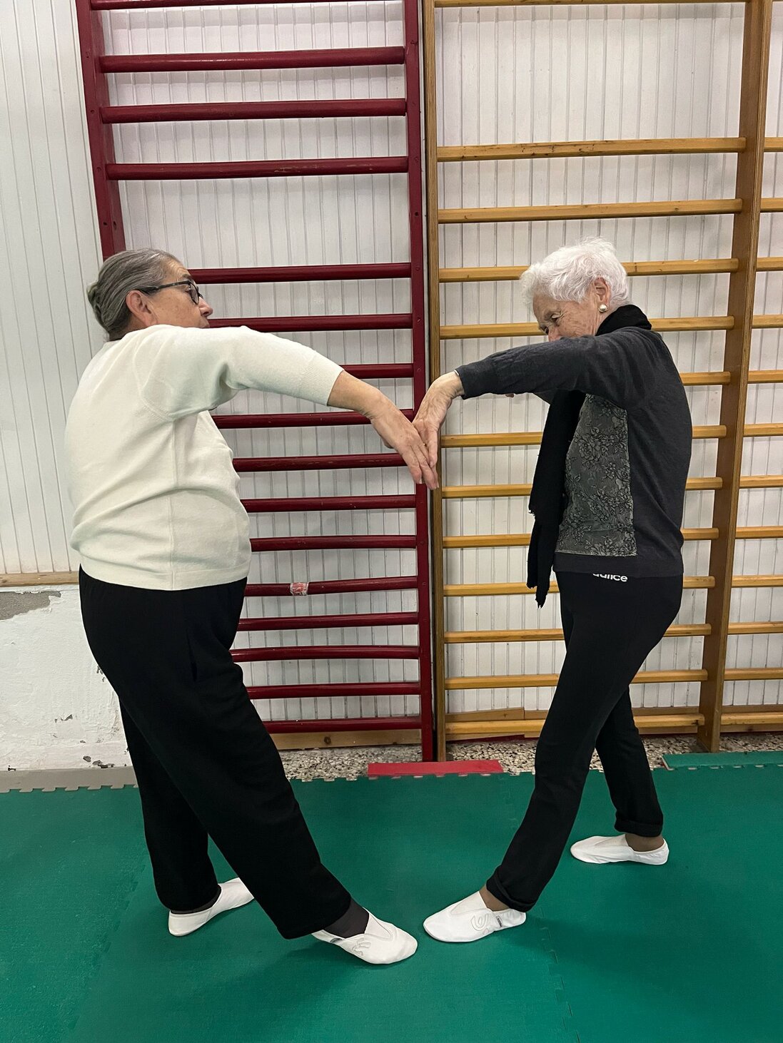 Allenamento equilibrio con supporto