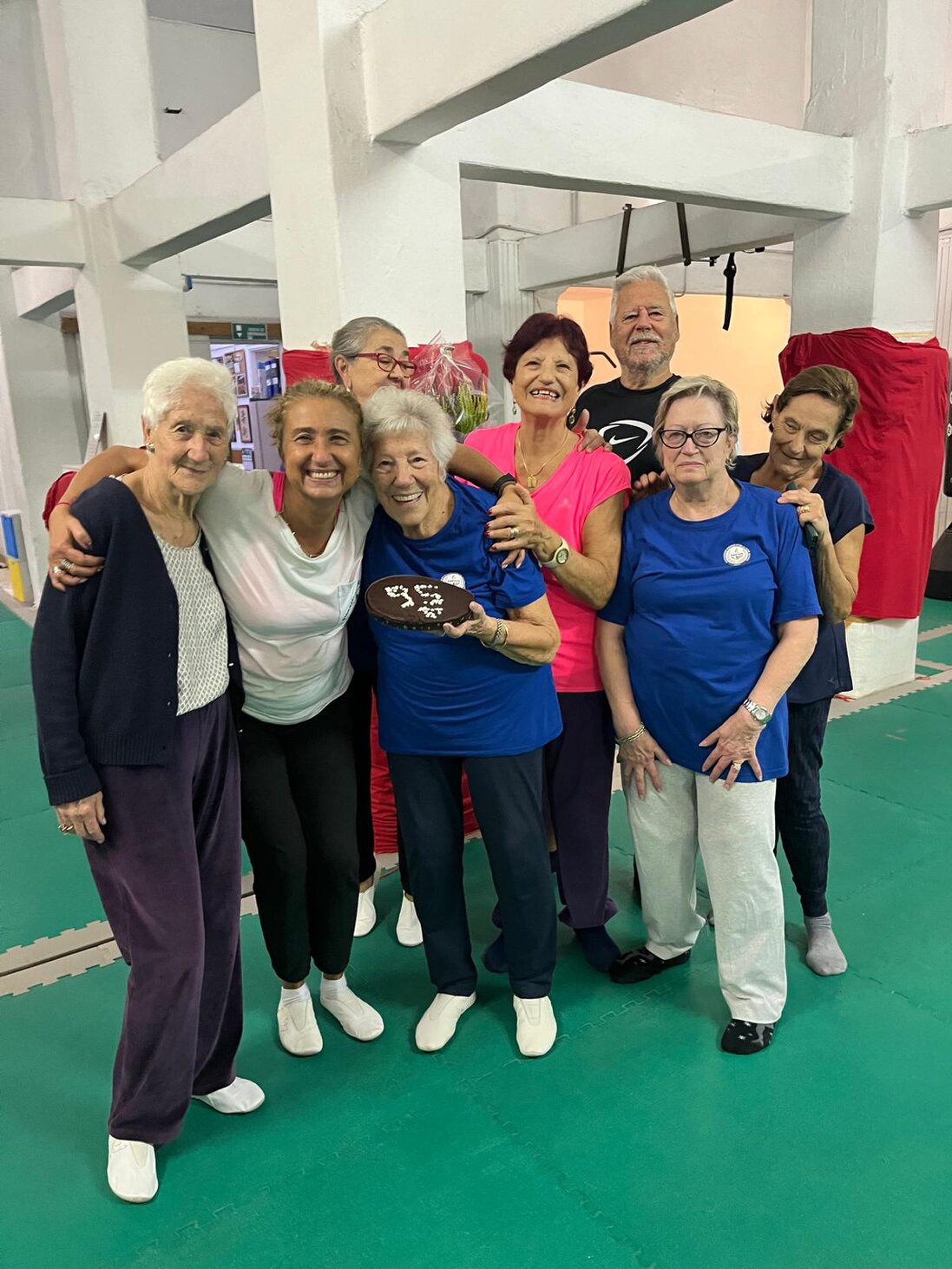 Lezione di ginnastica dolce per anziani